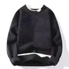 Suéter de Punto Falso de Dos Piezas para Hombre Bordado con Toalla Tridimensional Otoño e Invierno Chaqueta Cálida Holgada Perezosa Comercio Exterior Venta al por Mayor Transfronteriza