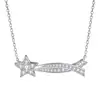 Collar de Corazón con Circonita de Plata S925 Joyería Transfronteriza para Mujer Colgante de Plata de Alta Gama para Mujer Collar de Perla de Plata de Ley Lujo Ligero