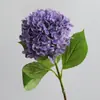 Flor Artificial de Hortensia Impresa en 3D Decoración del Hogar Ramo de Flores de Mesa Flor Falsa de Alta Gama con Tacto Realista Hortensia Arte Floral de Boda
