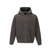 Cardigã com Capuz Masculino Primavera e Outono Marca da Moda Streetwear Estilo Preguiçoso Cor Sólida Versátil Solto Casual Tricô Peça de Roupa