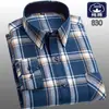 Camisas de Manga Larga de Algodón Puro Cepillado para Hombre de Primavera y Otoño para Jóvenes y Adultos Camisas Casuales de Algodón a Cuadros Tops para Hombre Tallas Grandes