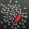 Red de celebridades tiembla con taladro de uñas 144 taladro de cristal luz de luna azul luminoso fondo plano forma especial Super Flash taladro de vidrio
