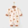 Ropa de otoño para bebé primavera y otoño bebé algodón peinado sin costuras mameluco de manga larga para estar en casa pijama ropa para recién nacido