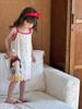 Anmaya Camisón de Tirantes Verano para Niños Tencel Lyocell Ropa para el Hogar Pijama para Niños Camisón Falda para Niñas Mujer