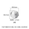 Plata Esterlina S925 Chiang Mai Retro Hecho a Mano Cuentas de Plata Cepillada Cuentas Sueltas Cuentas Redondas Pulsera de Cristal DIY Accesorios de Plata