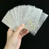 Funda protectora para foto de tarjeta con película láser personalizada, funda protectora para álbum de tarjetas de celebridades, película protectora plana para tarjetas pequeñas con impresión láser transparente