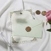 Parque de Ovejas Patrón de Piel Sobre Papel de Carta Traje Sello de Pintura Romántico Retro Nostálgico Tarjeta de Invitación Artístico Fresco Papel de Carta para Cartas de Amor