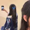 Nuevo Pasador de Mariposa Bordado Antiguo Estilo Chino 2025 Modelo Nuevo Par de Pinzas para el Cabello con Borla para Mujer Pinza Lateral Adorno de Pasador Hanfu