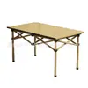 Mesa Plegable, Mesa Plegable para Exteriores, Mesa Enrollable de Altura Ajustable, Mesa de Camping Portátil, Mesa Plegable para Picnic