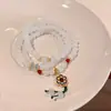Nuevas Pulseras Apilables de Perlas Estilo Chino para Mujer, Pulseras de Alto Valor para Estudiantes, Joyería Exquisita de Gama Alta de Nicho al por Mayor