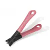 Cortauñas de Acero Inoxidable Anti-Salpicaduras Estilo Cruz Patrón de Cuero Cortauñas Plano Tijeras para Uñas Manicura Herramienta de Manicura Estilo Doméstico