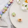 Flor de Cinco Pétalos Dibujo Animado Cuentas Espaciadoras Cadena para Teléfono Móvil Accesorios Cuentas Espaciadoras Aleación Colorida Accesorios DIY Joyería Colorida