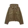 Jaqueta de Trabalho Versátil Suede Outono Retrô Hot-Selling Aliexpress Comércio Exterior Transfronteiriço Europeu e Americano Roupas Femininas