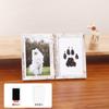 Marco de Fotos de Huellas de Mano y Pie de Mascota Transfronterizo Mesa Doble de 6 pulgadas 7 pulgadas Huellas de Mano y Pie de Bebé DIY Marco Conmemorativo Venta al por Mayor