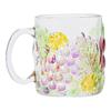 Taza de Uva Pintada a Mano de Nicho Taza de Vidrio de Gama Alta con Asa Taza para Beber en Casa Taza para Leche Café Té
