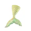 Estilo Oceano de Verão Semi-Transparente Glitter Grande Cauda de Sereia Patch DIY Acessórios para Joias Artesanais Materiais Atacado