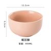 Macaron Estilo Crema Tazón de Arroz INS Color Caramelo Tazón de Desayuno Tazón para Avena Tazón de Fruta Valor de Color Alto Textura Tazón Pequeño