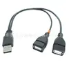 Cable de Datos USB 2.0 A/M a USB 2.0 A/F Personalizado Uno a Dos para Dispositivo Inteligente Cable de Carga USB
