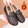 Zapatos de Algodón para Mujer de Invierno, Estilo Nuevo, de Terciopelo, Engrosados, Cómodos, Antideslizantes, Cálidos, para Adultos Mayores, sin Cordones, Suela Suave, Zapatos de Madre para Entrega