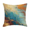 Funda de Almohada Geométrica Retro de Venta Caliente Transfronteriza Tela Estilo Americano Funda Decorativa para Cojín de Sofá Funda de Cojín Amazon