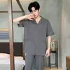 Pijamas de Algodón Puro para Hombre, Manga Larga para Primavera y Otoño 2026 Nuevo Estilo Ropa Sencilla para el Hogar para Hombre, Trajes para Hombre que se Pueden Usar Afuera