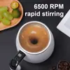 Medição Inteligente de Temperatura Magnética Agitação Automática Copo Elétrico Portátil Café Leite Barriga Copo Aço Inoxidável 316 Copo Misturador