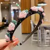Acessórios de Cabelo para Crianças, Faixas de Cabelo para Alisar Cabelo de Meninas, Faixas de Cabelo para Cabelos Quebrados, Grampos de Cabelo Trançados, Grampos de Cabelo Que Não Machucam o Cabelo, Faixas de Cabelo Coreanas com Laços