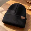 Gorro de Punto Liso Sencillo para Niños Otoño Invierno Unisex Holgado Versátil Gorro para el Frío Estudiantes de Primaria Cálido Gorro de Lana