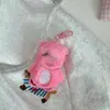 Lindo Llavero Colgante de Castor que Saca el Trasero Rosa, Peluche de Castor, Decoración para Mochila, Regalo para Mejor Amigo