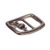 Diámetro interior 10 mm Hebilla japonesa cuadrada ovalada barril galvanizado blanco colgante niebla plata trefilado fábrica en stock hebilla zapatos de cuero cruz
