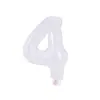 Globos de Letras Blancas de 16 pulgadas A-Z Inglés 26 Letras 0-9 Números Decoración para Fiesta de Cumpleaños Globos de Papel de Aluminio Venta al por Mayor