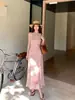 [Oferta Especial, Sem Devoluções ou Trocas] Vestido de Verão Cintura Alta Xiu Xixi 2026 com Estampa Pura Desejo Estampa de Férias K88649