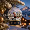Adornos Colgantes Planos de Acrílico de Navidad Nuevos Decoraciones para Árbol de Navidad Muñeco de Nieve Casa Decoraciones de Navidad Decoraciones para el Hogar