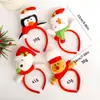 Diadema Decorativa de Papá Noel DIY Pinza de Pelo de Peluche de Reno Navideño Sombrero Navideño Creativo Adorno para el Cabello Disfraz de Fiesta