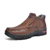Botas Martin con diseño transfronterizo para hombre, nuevas botas de talla grande, zapatos de exterior para hombre, botas cortas, zapatos casuales de cuero, 2025