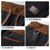 Calça de Veludo Cotelê Casual Versátil Calça Elástica Outono e Inverno Nova Calça Casual Masculina Reta com Forro de Lã Espessada Pelo Masculino