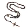 En stock para entrega inmediataColgante de rosario de cruz naturalJoyas transfronterizas de rosario europeo y americano