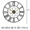 Reloj de Oficina Redondo de Hierro Nuevo Transfronterizo Reloj de Pared Colgante Silencioso Creativo Caliente Mapa Personalizado Salida de Fábrica