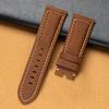 Correa de Reloj de Cuero Marino Grueso, Cuero Crazy Horse, Adecuada para Relojes Panerai, Correa de Cuero de Vaca Crazy Retro Rugosa Mate Europea y Americana