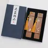 Marcadores de Madera Estilo Zen Chino, Regalos Pequeños Culturales y Creativos Personalizados, Souvenirs de Viaje, Marcadores Literarios Estilo Antiguo de Secuoya