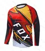 Camiseta de Manga Longa Fox para Moto Off-Road Secagem Rápida Resistente ao Desgaste Respirável Roupa de Ciclismo Roupa de Motocicleta Masculina Venda Direta da Fábrica