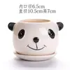 2025 novo vaso de flor de suculenta pintado estilo pastoral cerâmica fosca cerâmica grossa pintada vaso para plantas carnudas artesanato liquidação atacado