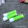 Tubo Verde 5g Tampa Branca Fundo Branco Tubo de Protetor Labial Tubos de Batom Tubos Vazios Tubos de Batom DIY Tubos de Cera Labial