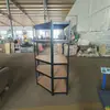 Fábrica Produce Estanterías de Almacenamiento Pintadas en Spray de Cinco Esquinas, Estantes para el Hogar, Estanterías de Almacenamiento de Múltiples Niveles Estilo Almacén al por Mayor