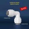 Purificador de água 2 pontos 3 pontos conector rápido purificador de água filtro acessórios sem cartão plugue rápido rosca plástico de três vias válvula de esfera