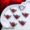 Accesorios de Estilo Oscuro Estilo Europeo y Americano Mariposa Negra Pistola Cruz de Rosa Colgante Pulsera de Cuentas DIY Collar