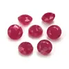 Rubí Cultivado Redondo de Color Claro, Rubí Natural de Imitación, Piedra Suelta, Rubí No Transparente para Incrustar, Wholesale
