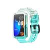 Adecuado para la pulsera Huawei 9/8/7/6, pulsera universal de cambio de color, transparente, luz de glaciar, correa de repuesto de cambio de color