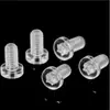 Tornillos de Plástico Transparente Acrílico para PC Fabricante, Tornillos de Cabeza Redonda Phillips, Tuercas de Plástico Transparente, Manualidades para Juguetes