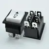 Interruptor Basculante Duplo de Reset em Forma de Barco KCD4 Certificado ETL Branco 6 Pinos 3 Velocidades Seis Pinos Certificado Americano